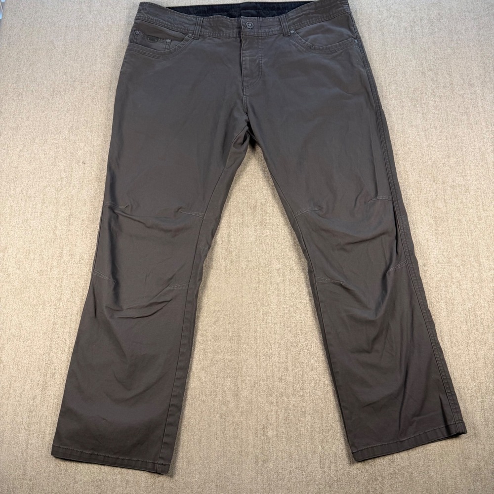 KUHL Pants Mens 40x30 Gray Vintage Patina Dye Articulated Knee Outdoor Workwear